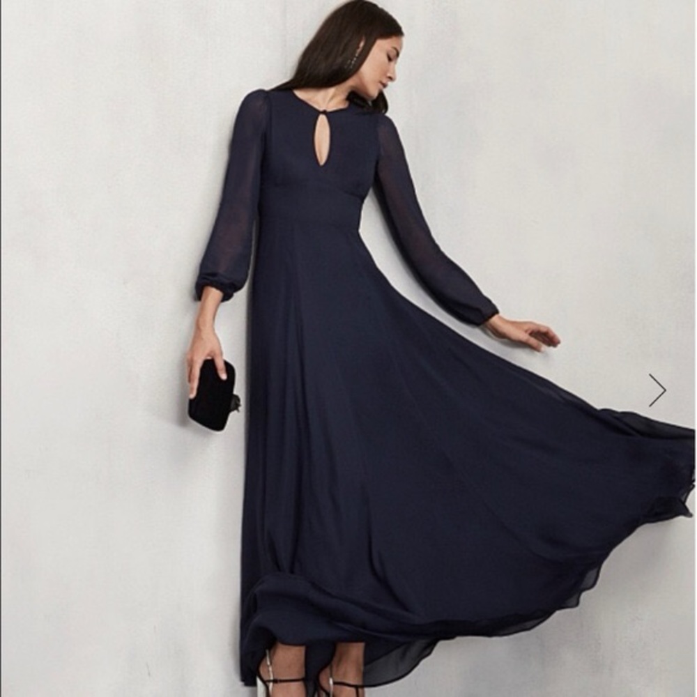 Reformation Amalia Georgette (Sz2) Maxi Dress